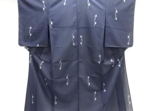 大正ロマン　紗抽象模様織り出し着物